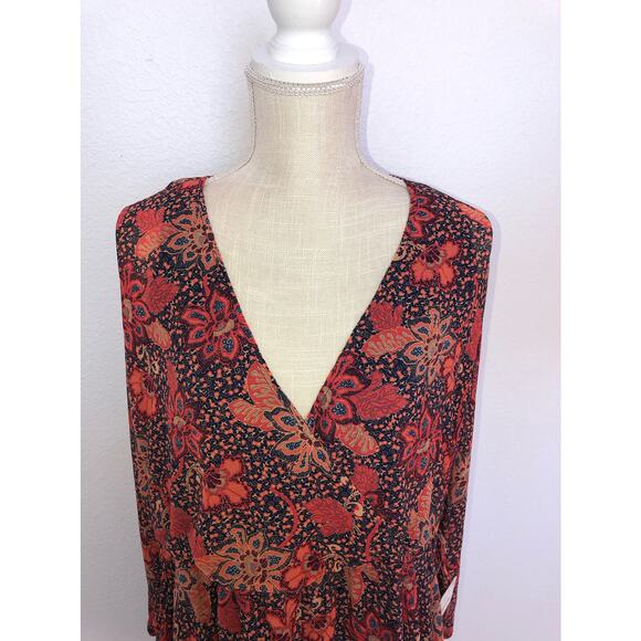 Free People Teegan Mini Dress in Peach Combo - XS - Picture 4 of 5